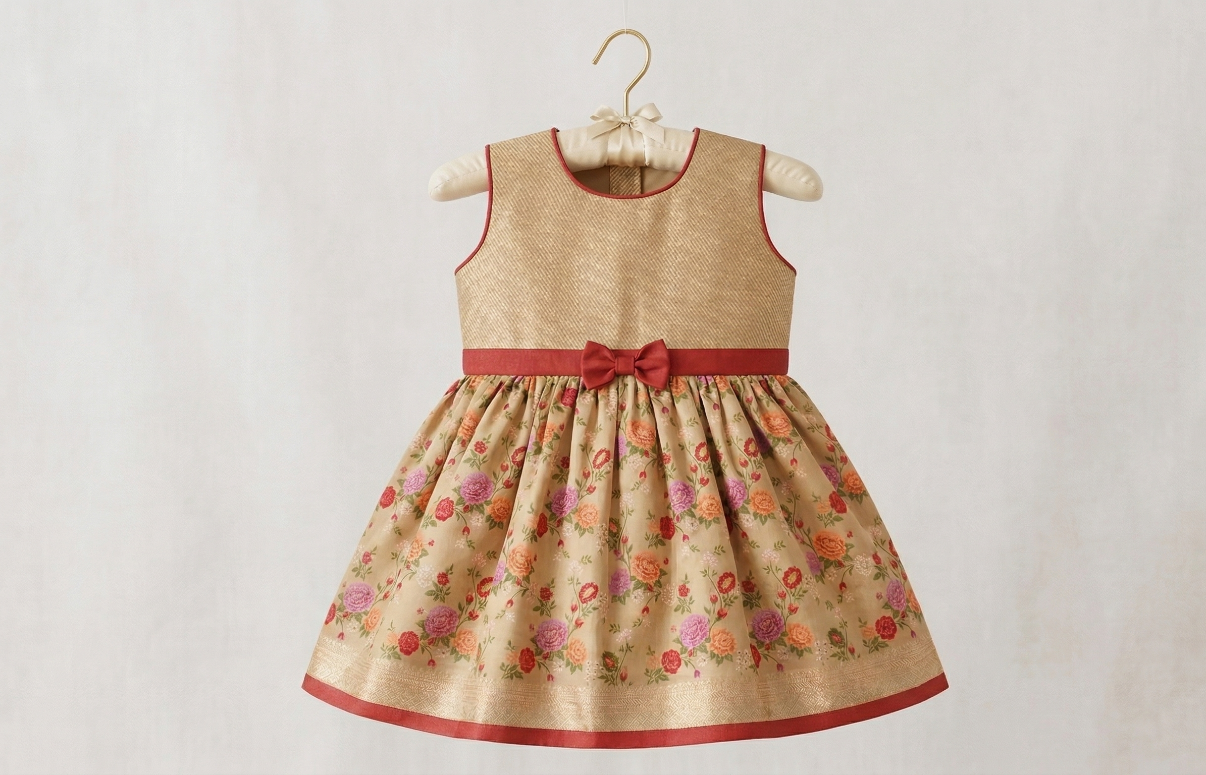 Aadhya Floral Silk Frock